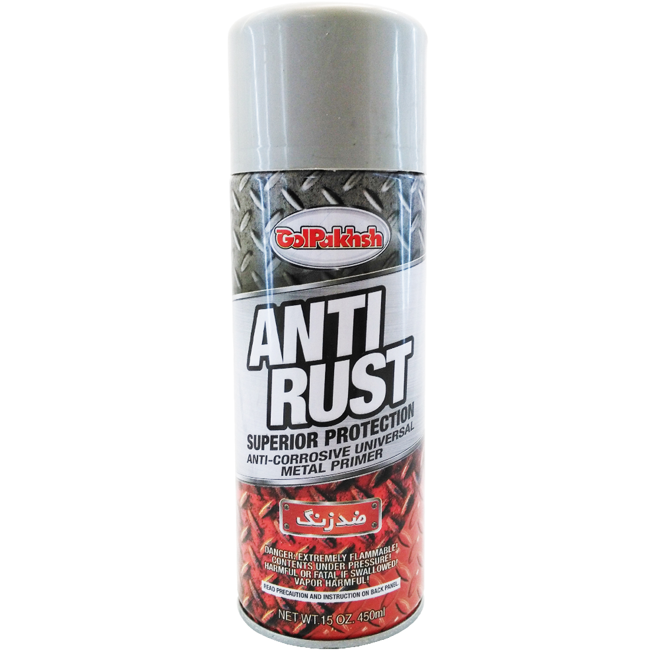 اسپری ضد زنگ طوسی گل پخش مدل ANTI RUST حجم 450 میلی لیتر