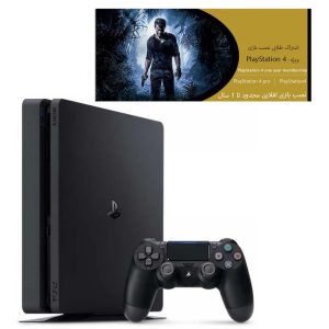 کنسول بازی سونی مدل  Playstation 4 Slim ریجن 3 کد CUH-2218B ظرفیت 1 ترابایت به همراه 10 عدد بازی