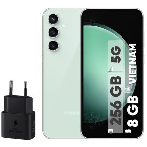 گوشی موبایل سامسونگ مدل Galaxy S23 FE دو سیم کارت ظرفیت 256 گیگابایت و رم 8 گیگابایت به همراه شارژر 25 وات سامسونگ - ویتنام