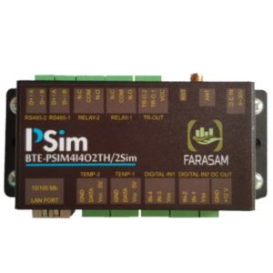 ماژول هوشمند کنترل و مانیتورینگ فراسام مدل  BTE-PSIM4I4O2TH/2SIM