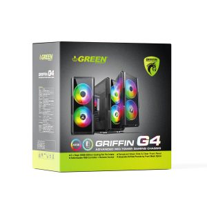 کیس کامپیوتر گیمینگ گرین مدل GRIFFIN G4