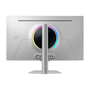 مانیتور گیمینگ 32 اینچ سامسونگ مدل Odyssey G80SD LS32DG802SMXUE، رزولوشن 4K UHD، پنل OLED، نرخ بروزرسانی 240 هرتز، با نسبت تصویر 16:9، دارای اسپیکر داخلی، دارای پورت HDMI و DisplayPort