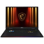 لپ تاپ 18 اینچی ام اس آی مدل Raider 18 HX AI A2XWJG-Core Ultra 9 285HX-64GB DDR5 6400MHz-4TB SSD-RTX5090 24GB-UHD+ 120Hz