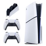 کنسول بازی سونی مدل PlayStation 5 Slim ظرفیت یک ترابایت ریجن 2016A اروپا به همراه دسته اضافی و پایه شارژر