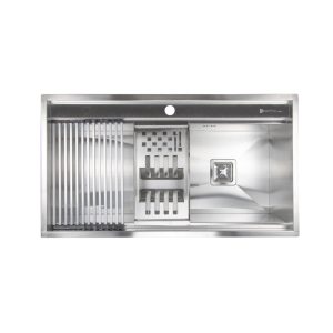 سینک ظرفشویی استیل توکار یک لگنه کمتال مدل A-90
