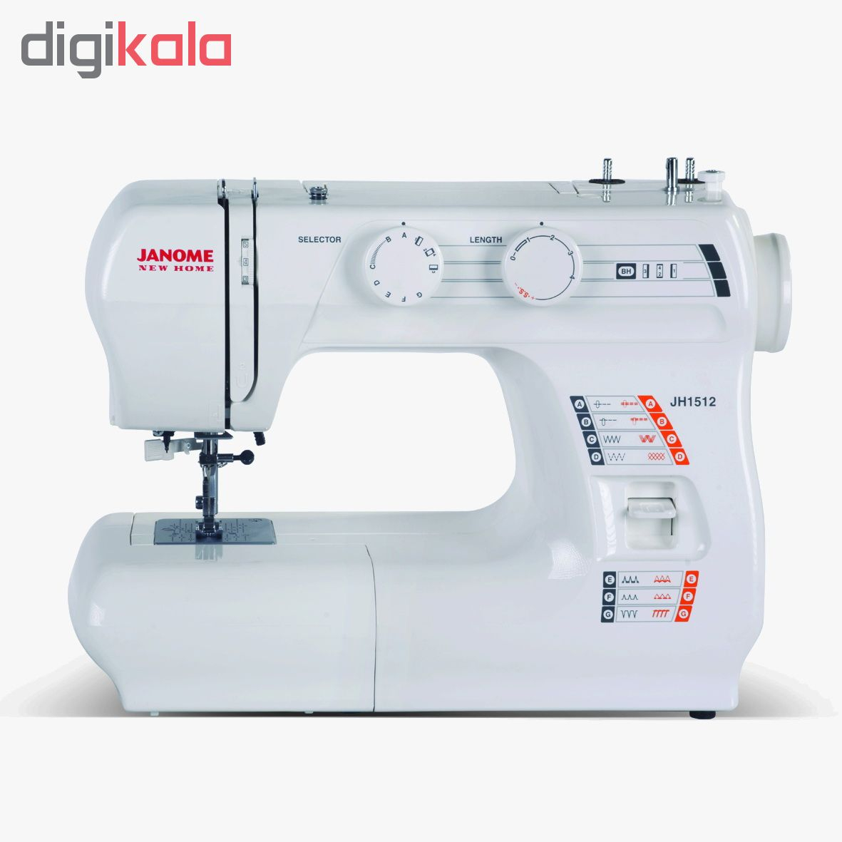 چرخ خیاطی ژانومه مدل JH1512
