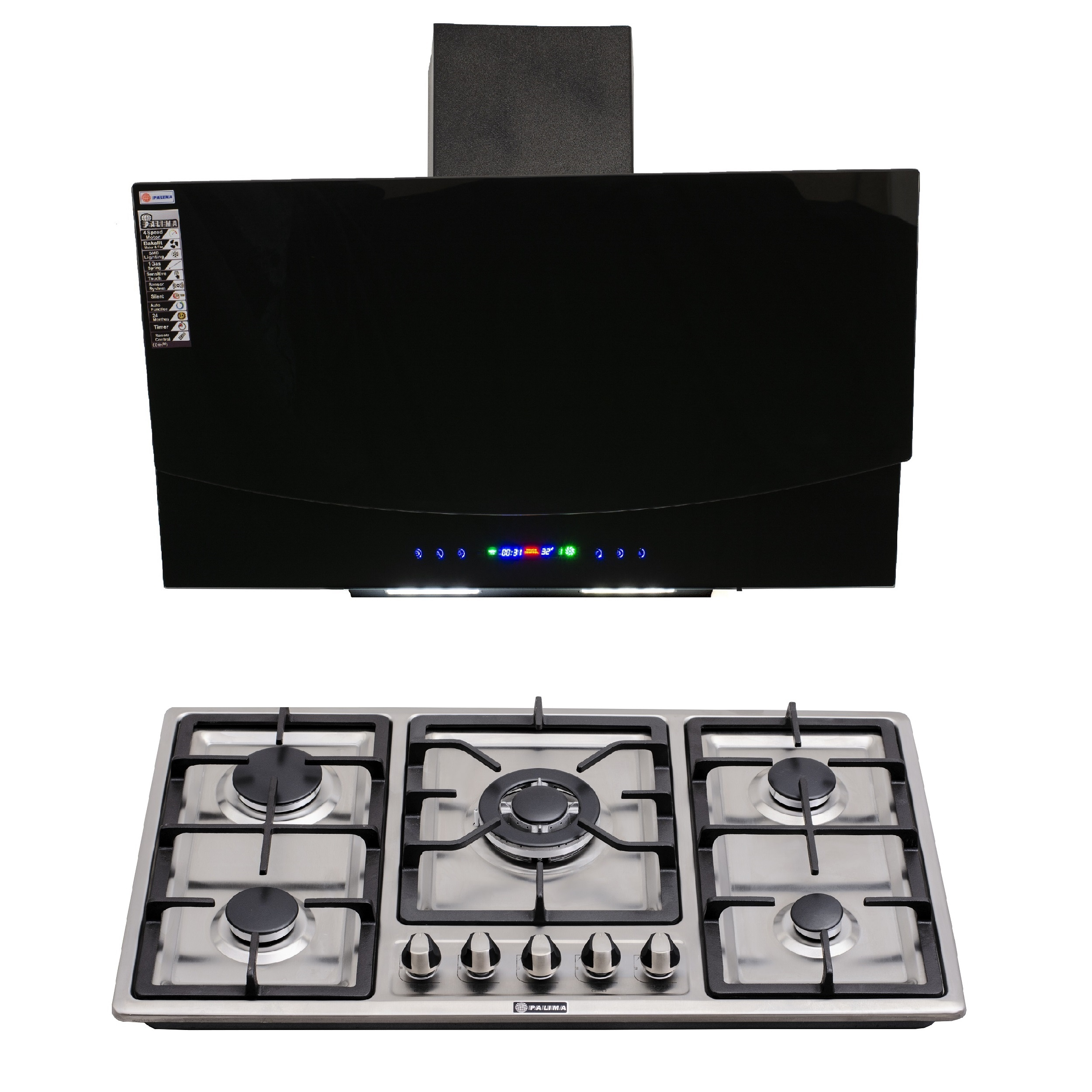 ست هود و اجاق گاز صفحهای پالیما مدل SM