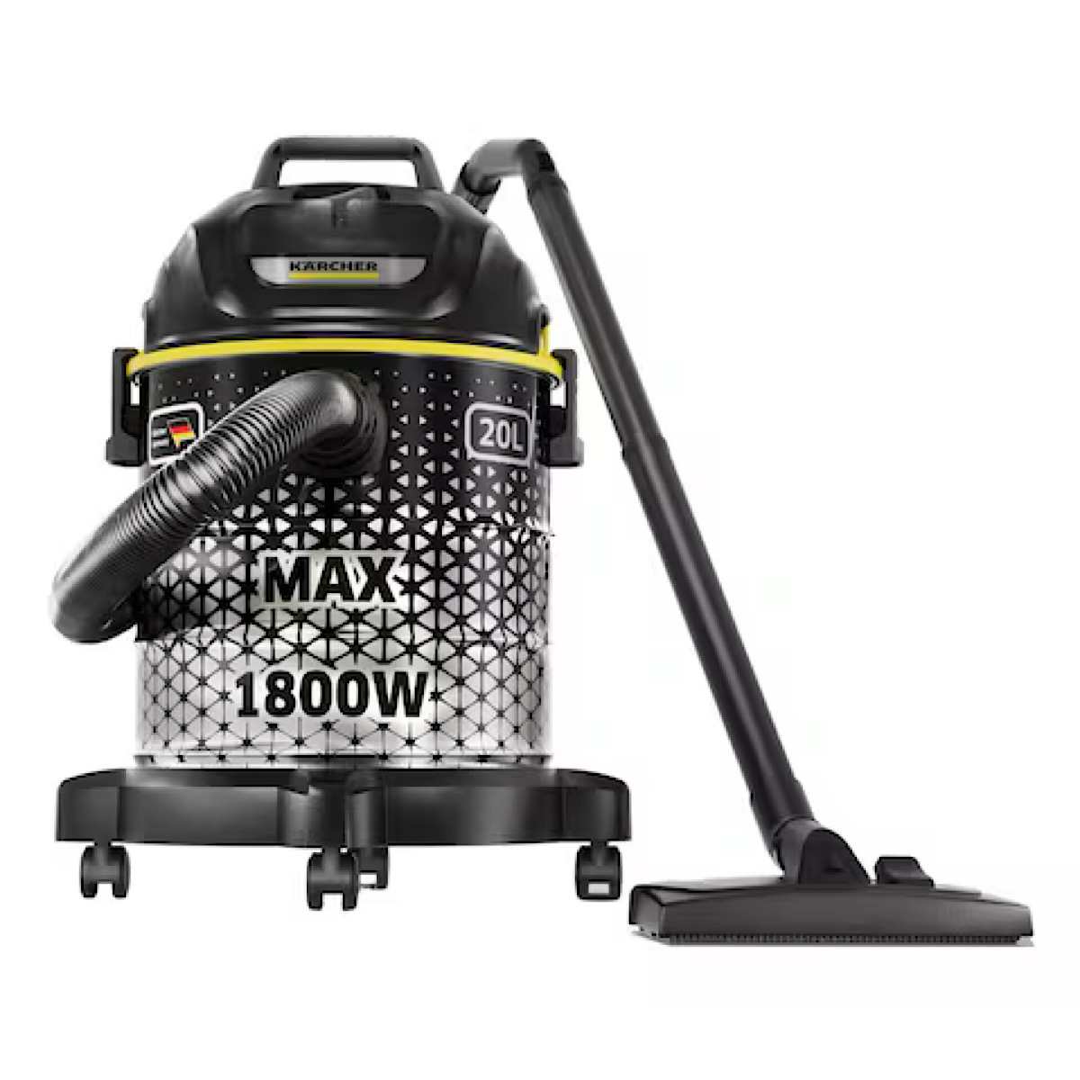 جاروبرقی سطلی 1800 وات کرشر مدل DVAC 1800