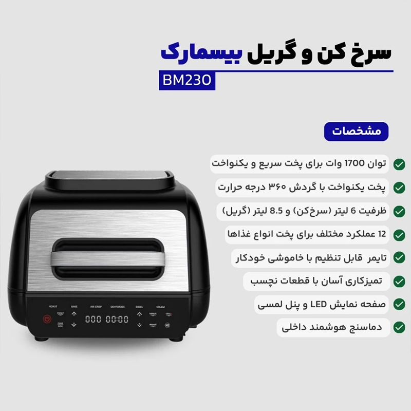 گریل برقی بیسمارک مدل BM230