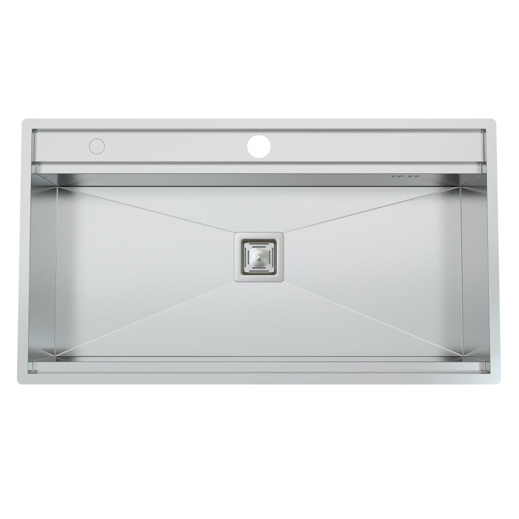 سینک ظرفشویی استیل توکار یک لگنه کمتال مدل A-90 Basic