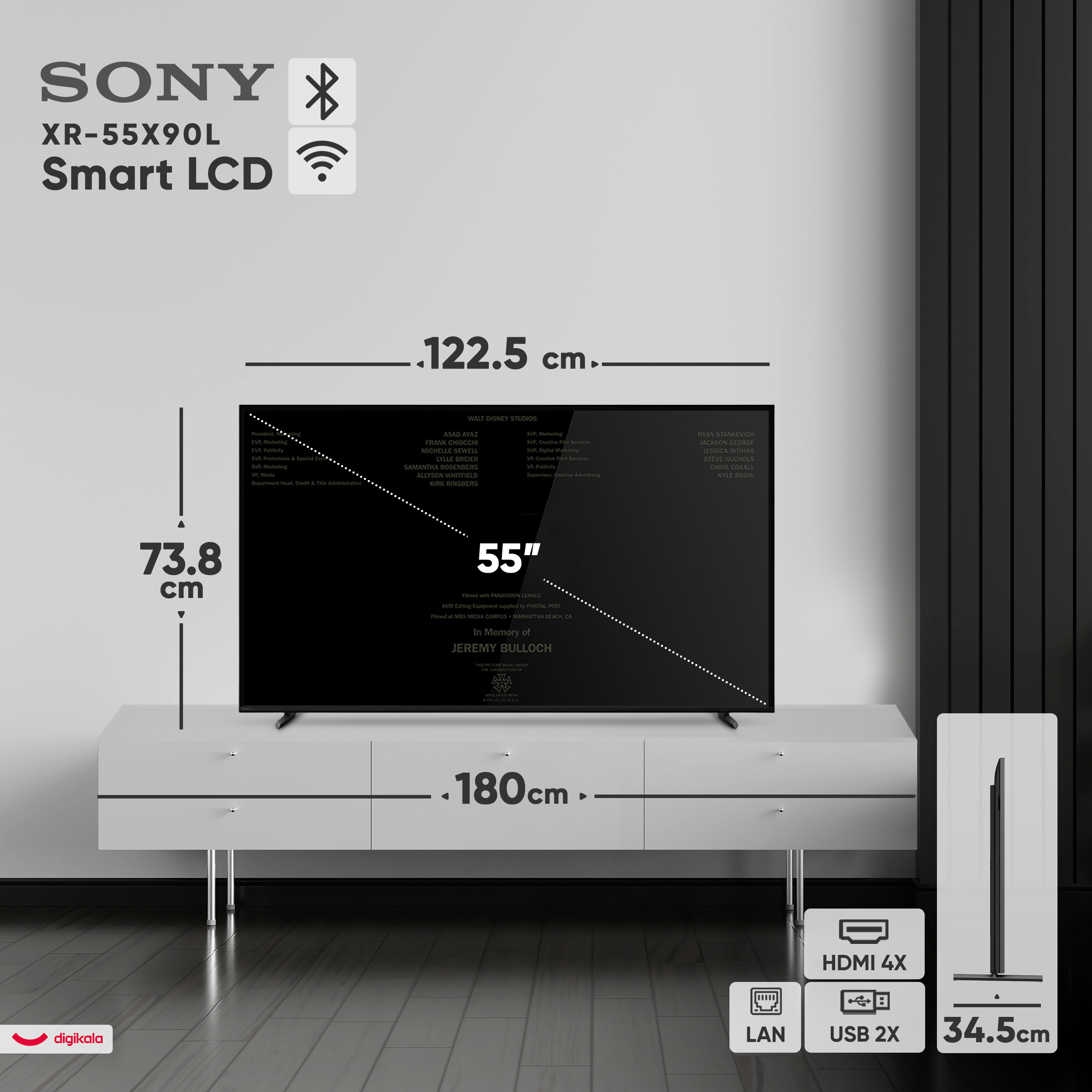 تلویزیون 55 اینچ ال سی دی هوشمند سونی مدل XR-55X90L