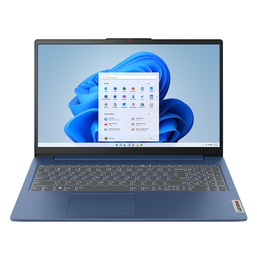 لپ تاپ 15.6 اینچی لنوو مدل Ideapad slim 3 15AMN8-R5 7520U-16GB LPDDR5 5500MHz-512GB SSD-FHD IPS