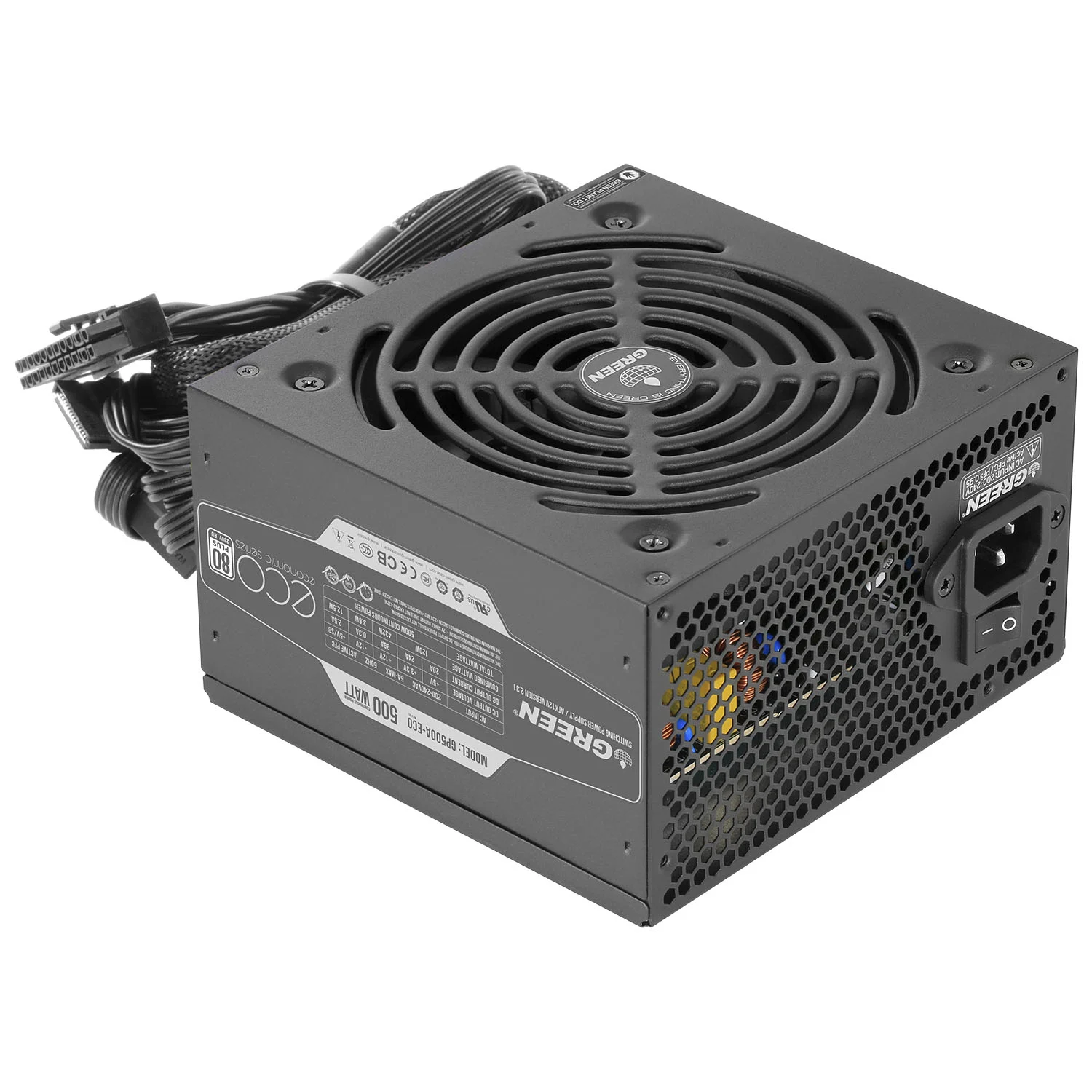 e3aa5adabe070e6f5002ec696372b58b533ce0fd_1606113607 منبع تغذیه کامپیوتر گرین مدل GP500A-ECO Rev3.1 - Image 1