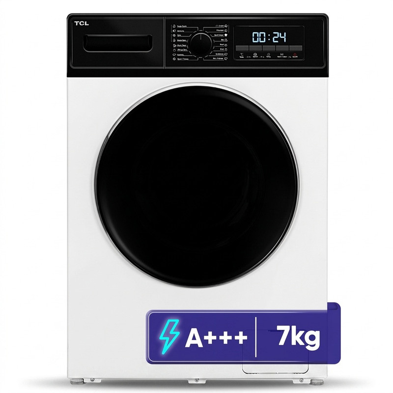 ماشین لباسشویی 7 کیلوگرم اتوماتیک تی سی ال مدل G72-BW/BS ماشین لباسشویی 7 کیلوگرم اتوماتیک تی سی ال مدل G72-BW/BS - Image 1