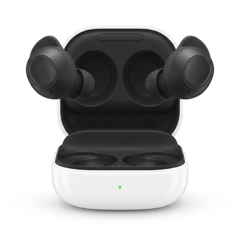 هدفون بلوتوثی سامسونگ مدل Galaxy Buds FE با نویز کنسلینگ فعال (ANC)، درگاه شارژ USB Type-C، دارای میکروفون دوگانه، مقاوم در برابر رطوبت و عرق هدفون بلوتوثی سامسونگ مدل Galaxy Buds FE با نویز کنسلینگ فعال (ANC)، درگاه شارژ USB Type-C، دارای میکروفون دوگانه، مقاوم در برابر رطوبت و عرق - Image 1
