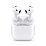 هدفون بلوتوثی اپل مدل AirPods 4 فاقد قابلیت نویز کنسلینگ، درگاه شارژ USB Type-C، شارژ بی سیم، با قابلیت اتصال به چند دستگاه، پشتیبانی از فرمان لمسی، نشانگر LED، پشتیبانی از دستیار صوتی، مقاوم در برابر آب