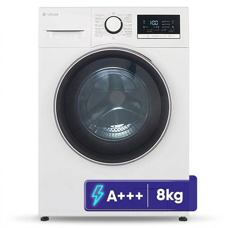 ماشین لباسشویی 8 کیلوگرم اتوماتیک اسنوا مدل SWM-A81W ماشین لباسشویی 8 کیلوگرم اتوماتیک اسنوا مدل SWM-A81W - Image 1