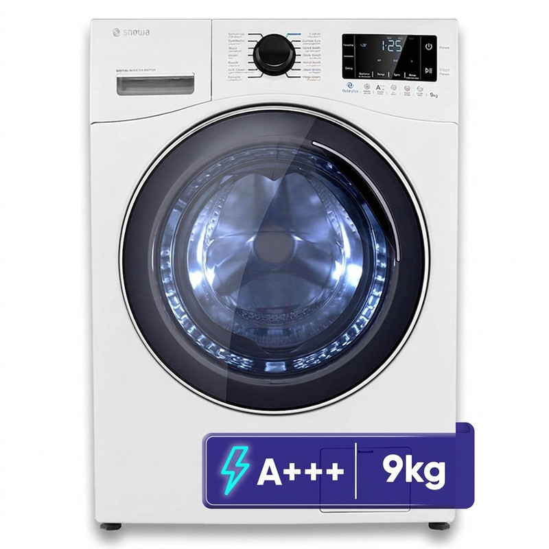 ماشین لباسشویی 9 کیلوگرم اتوماتیک اسنوا مدل SWM-E92W ماشین لباسشویی 9 کیلوگرم اتوماتیک اسنوا مدل SWM-E92W - Image 1